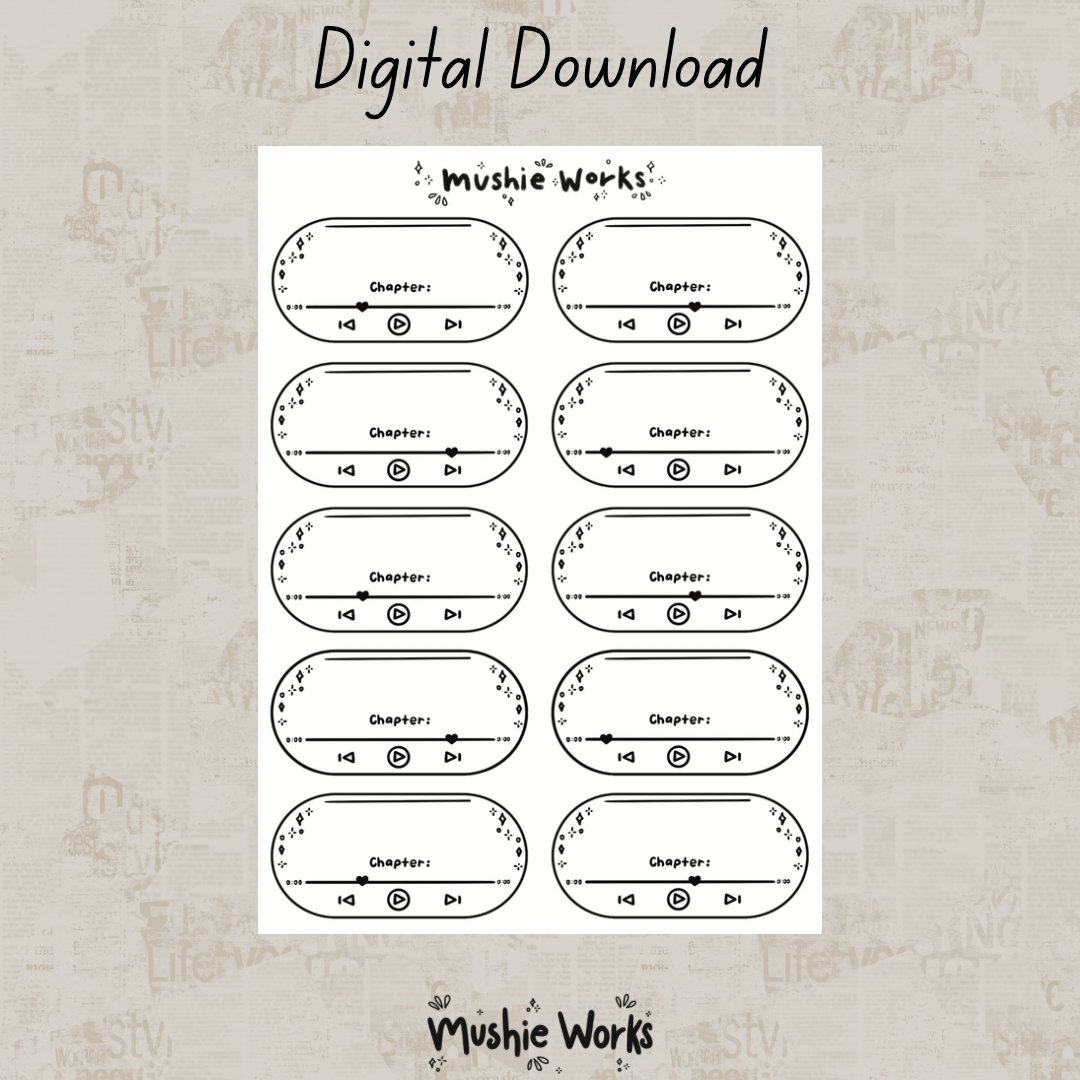 Audiobook Bubble Black - Digital Download