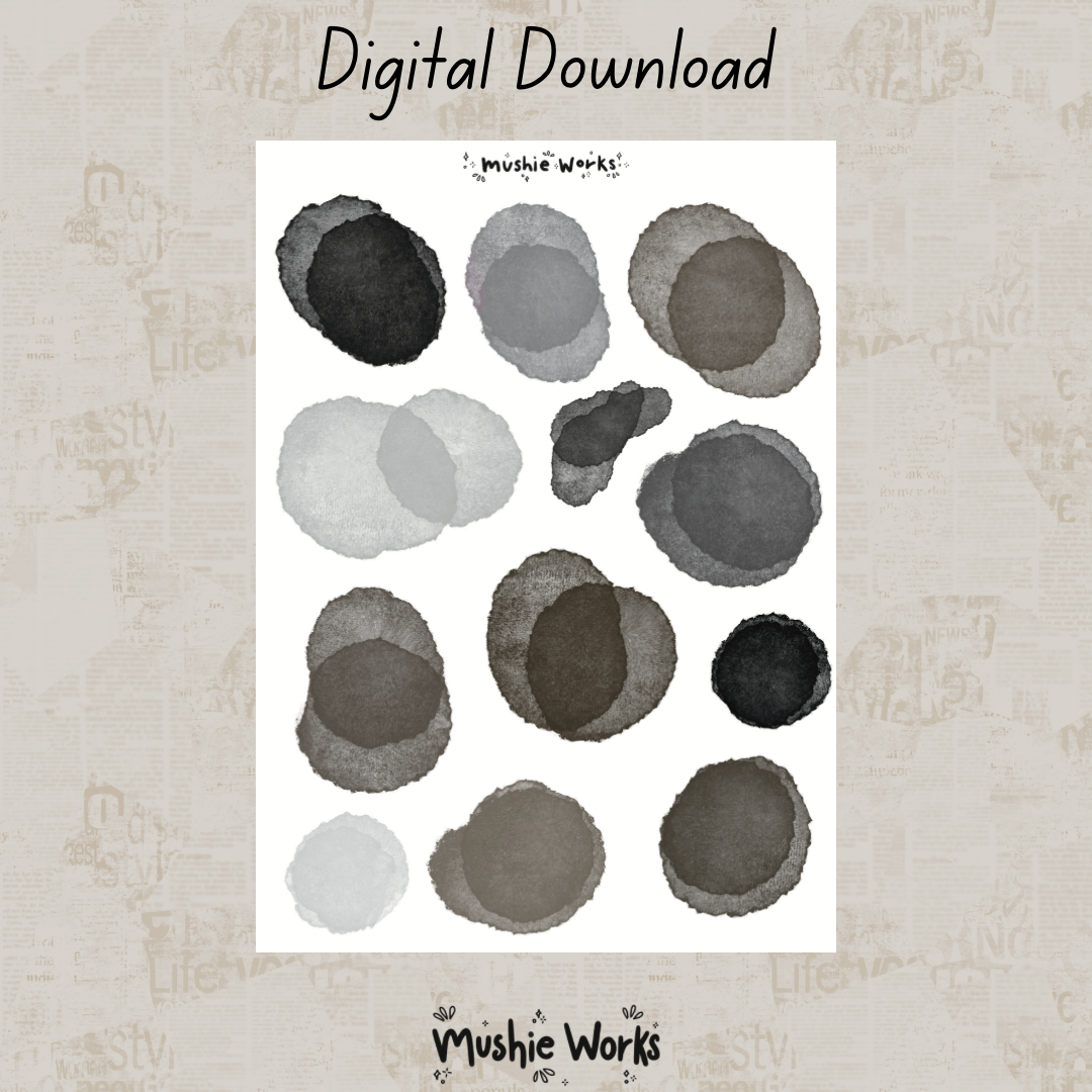Black Blotches - Digital Download