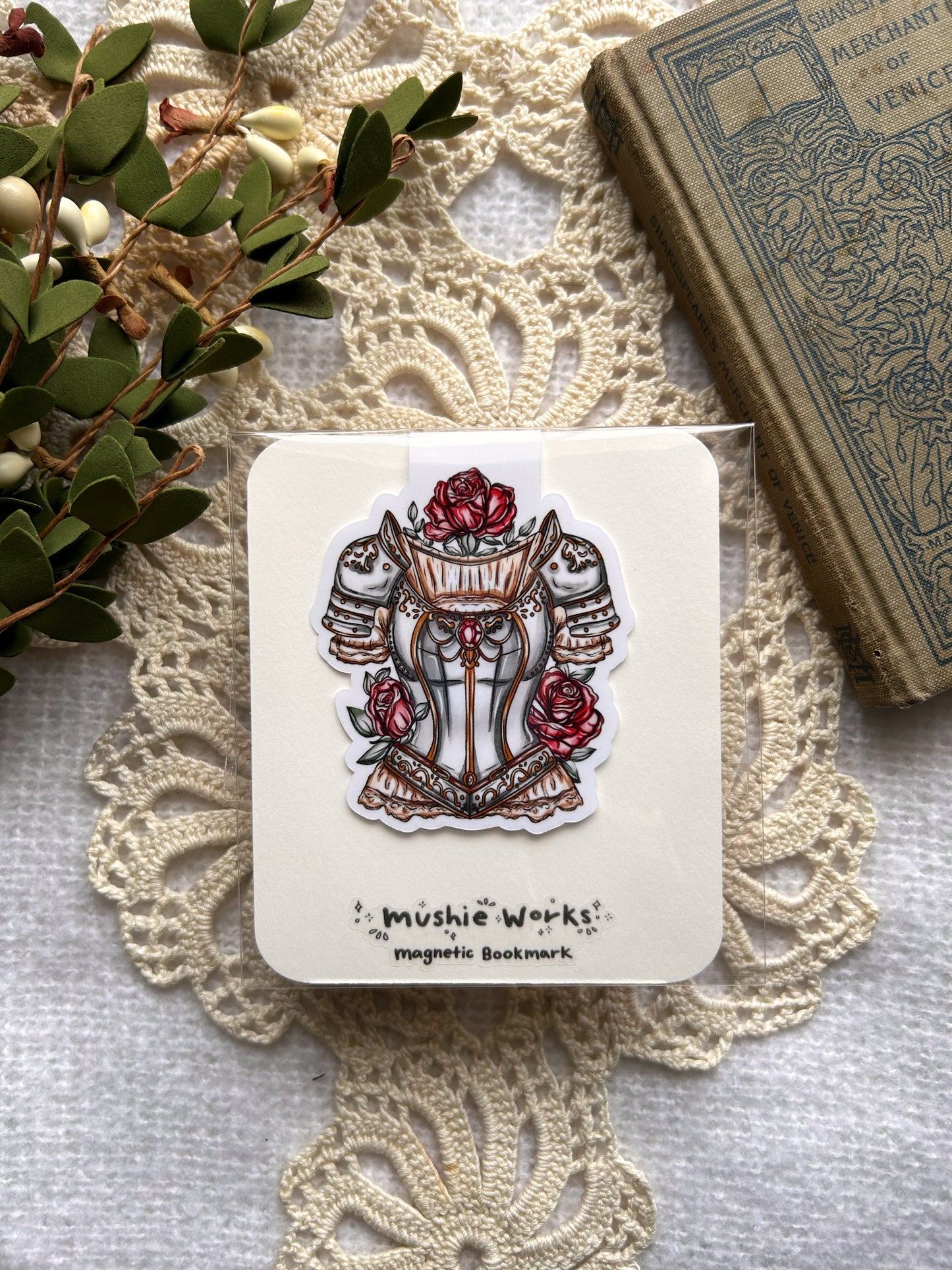 Rose Armor Bookmark (magnetic)