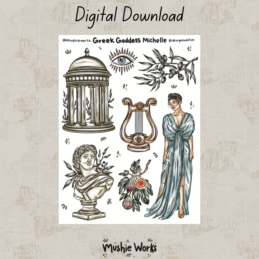 Greek Goddess Michelle - Digital Sticker