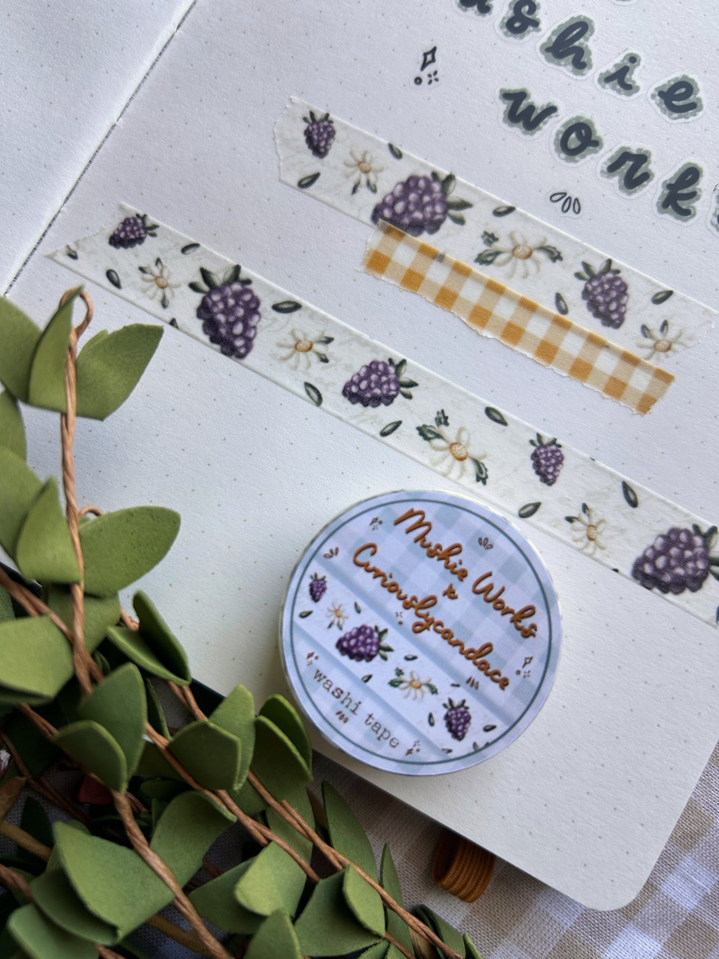 Blackberry & Daisies Washi Tape