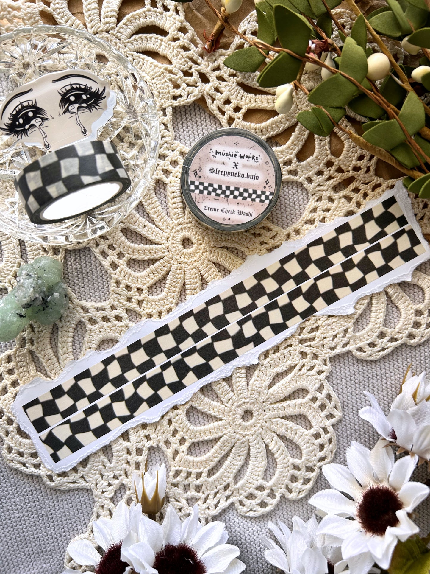 Wavy Checkered Washi