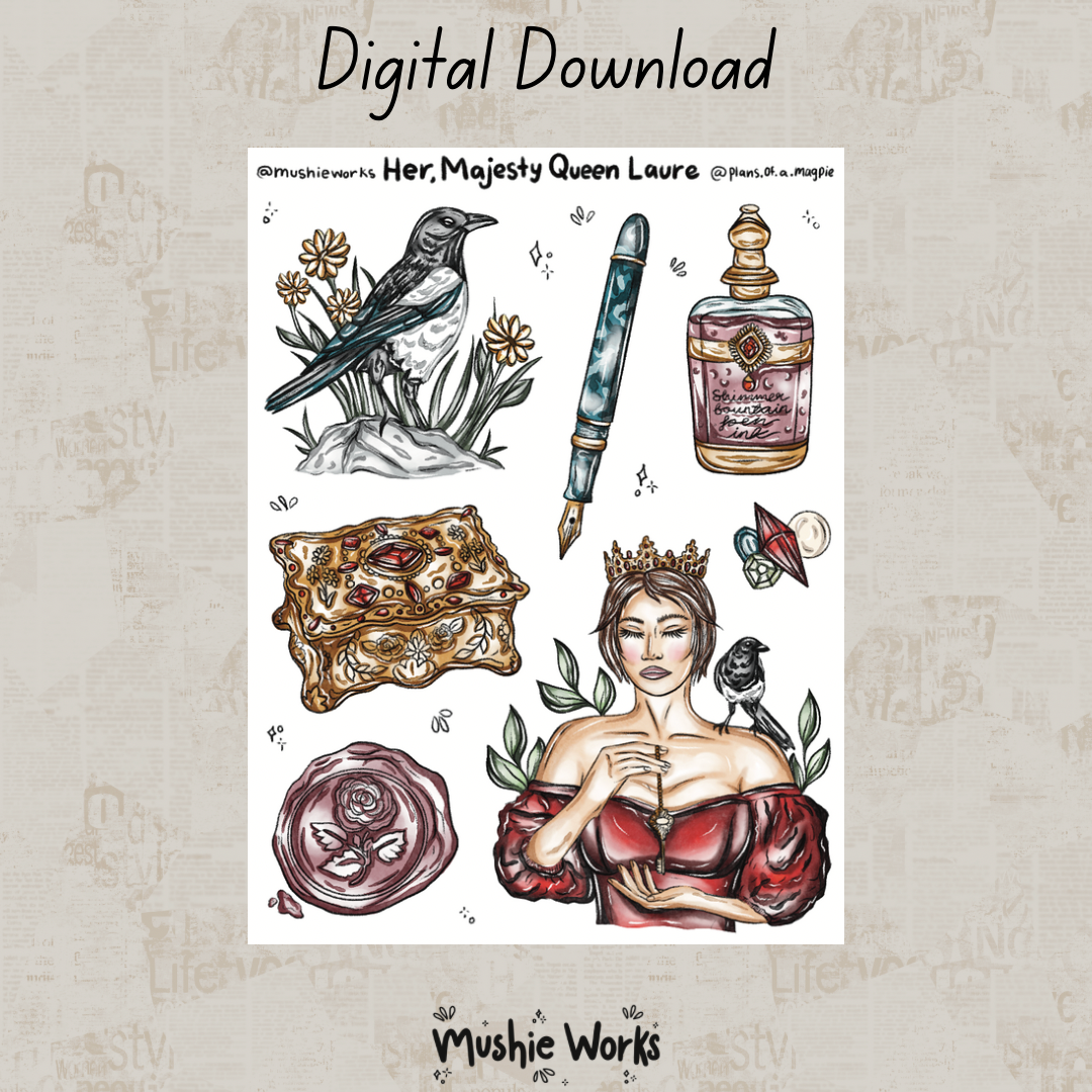 Her, Majesty Queen Laure - Digital Sticker