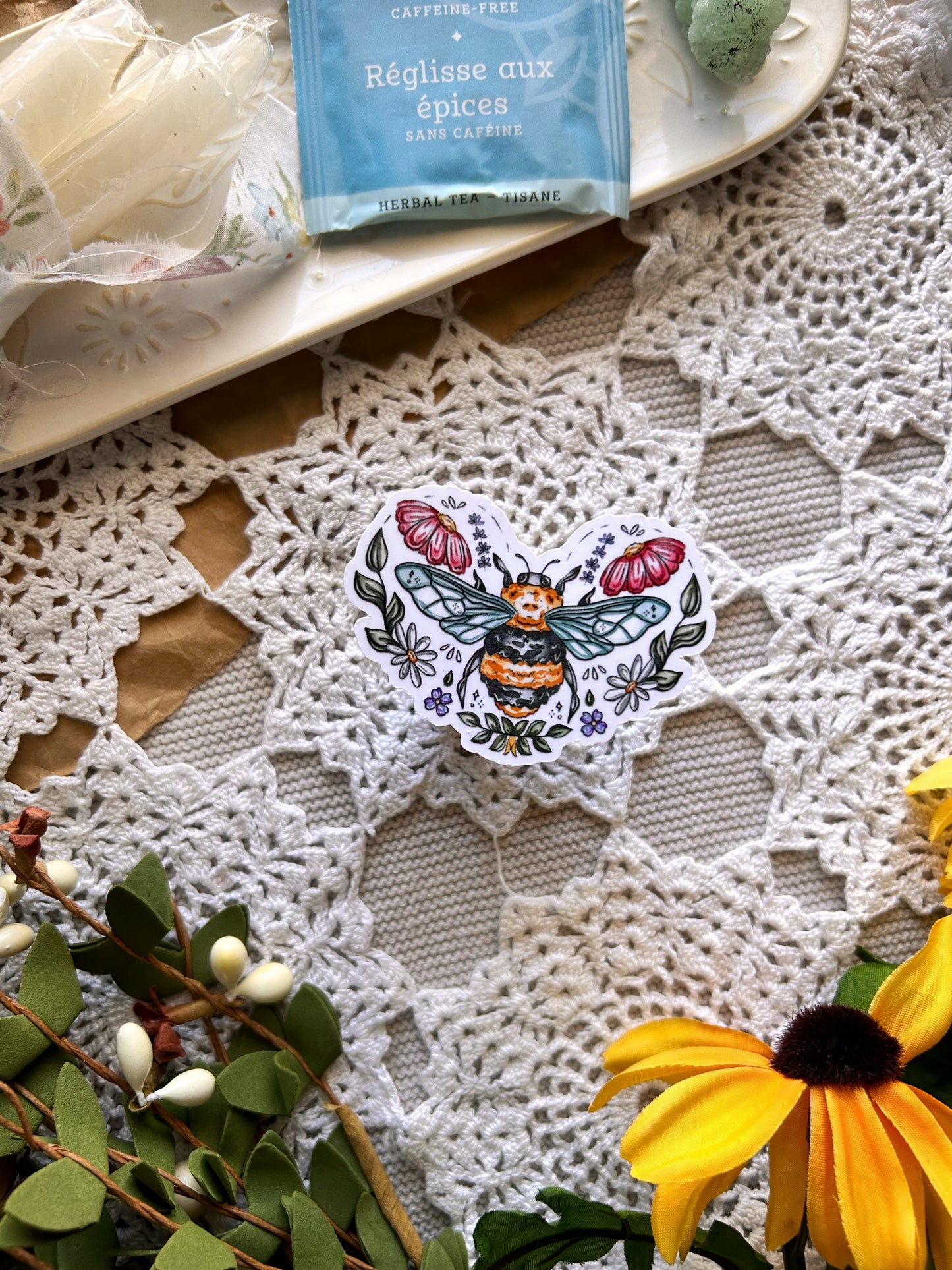 Flower Bee Vinyl