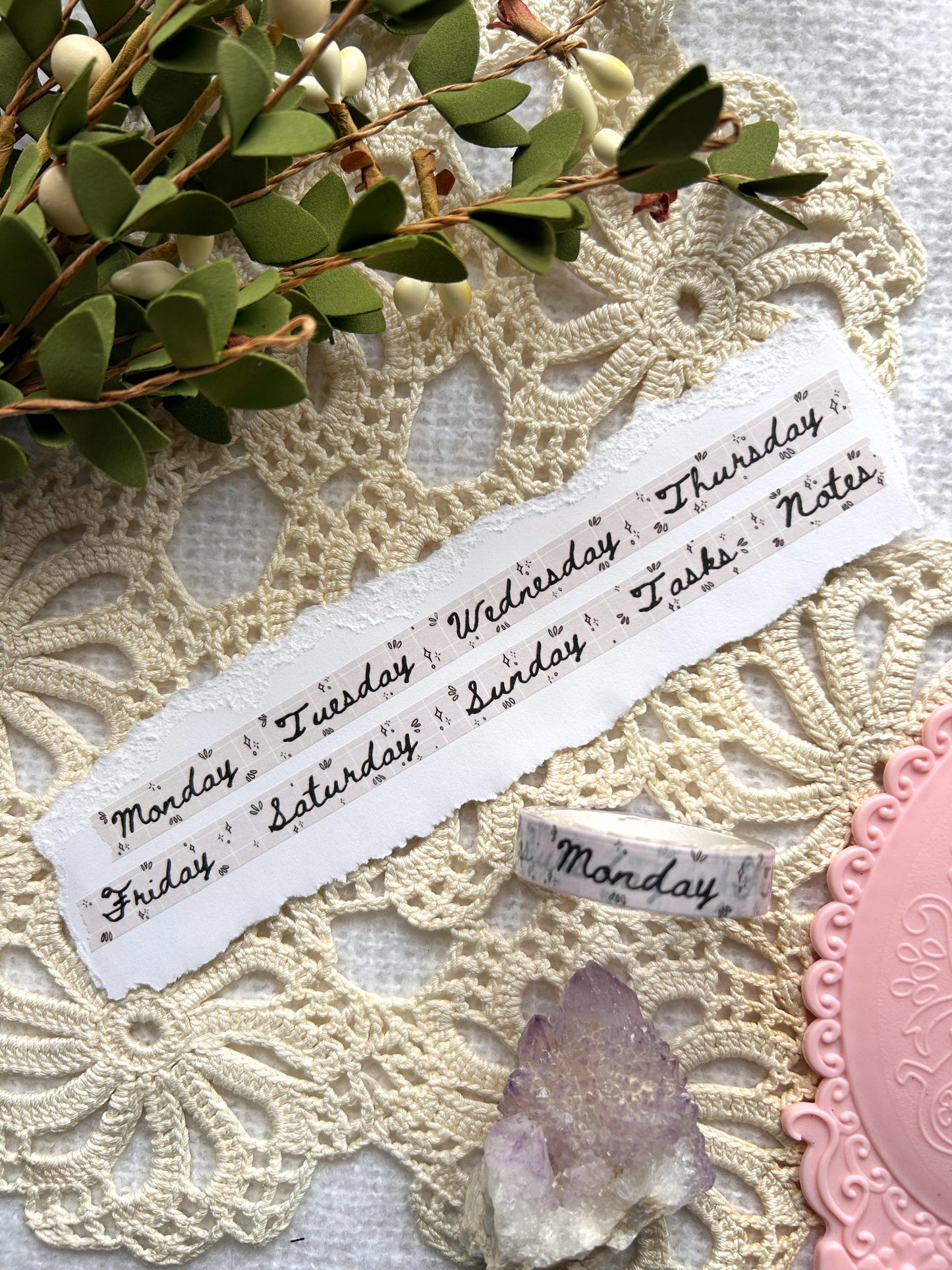 Days Of The Week Washi