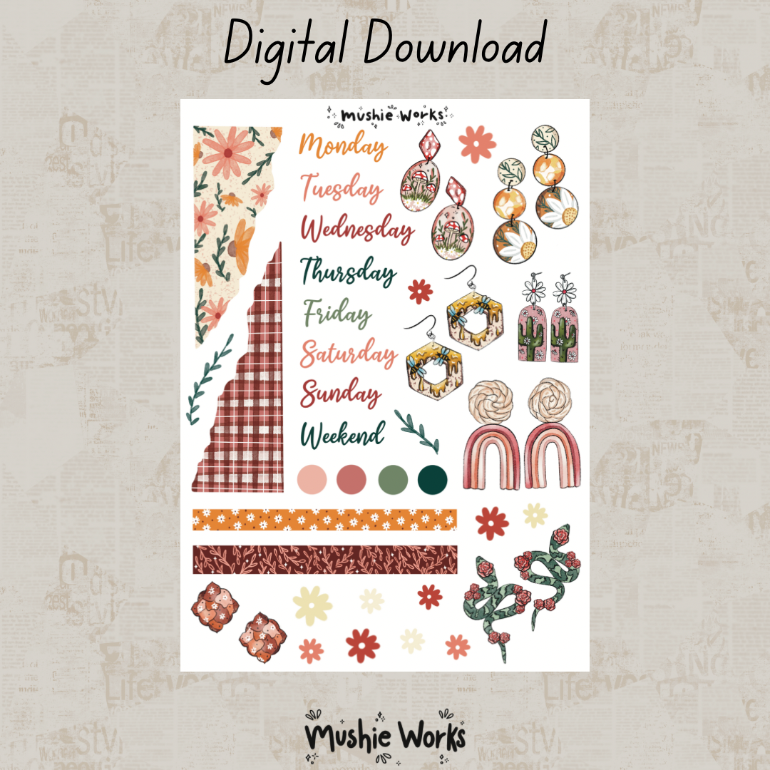 Clay Earrings Kit - Digital Download