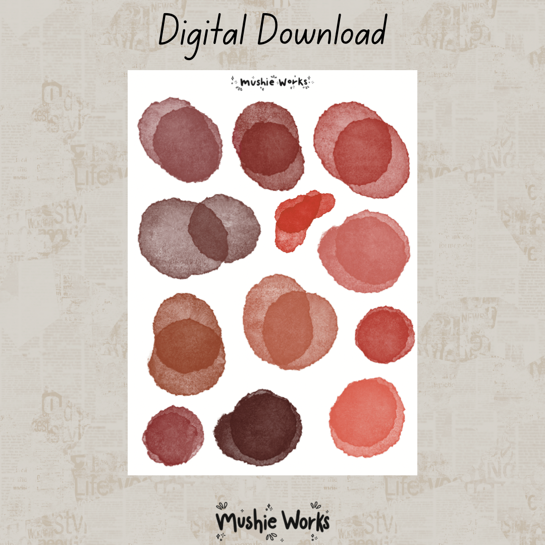 Red Blotches - Digital Download