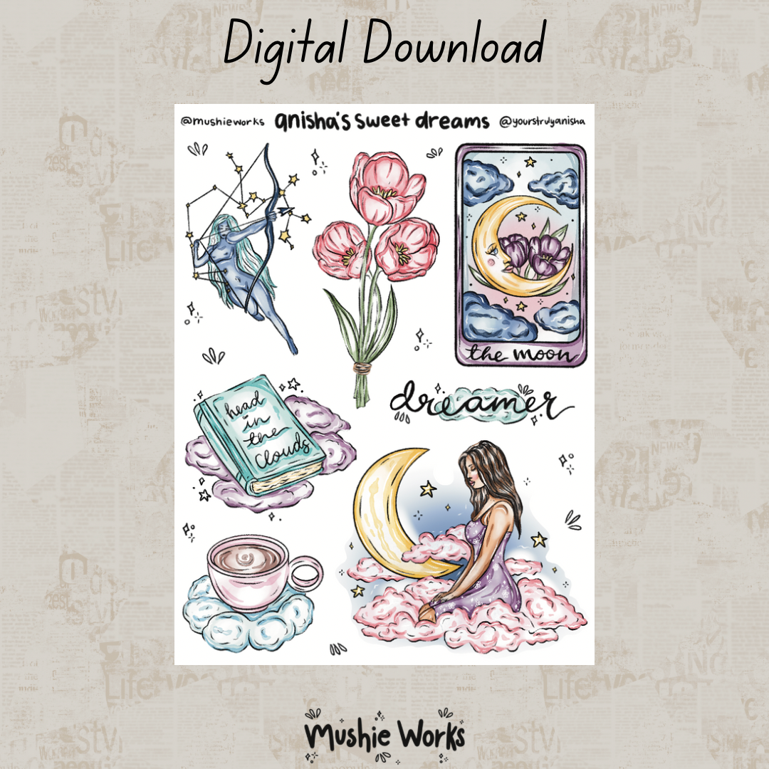 Anisha's Sweet Dreams - Digital Sticker