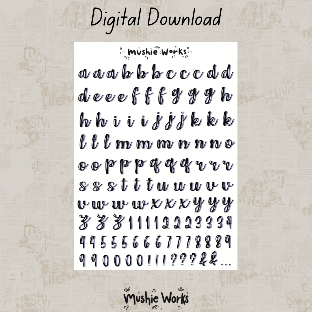 Honey Letters - Digital Sticker