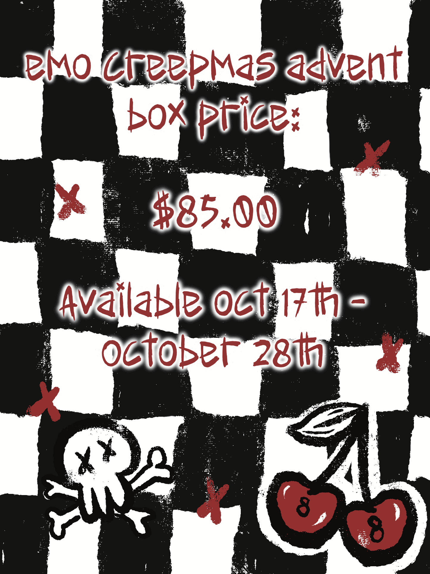 Emo Creepmas Advent Calendar Box