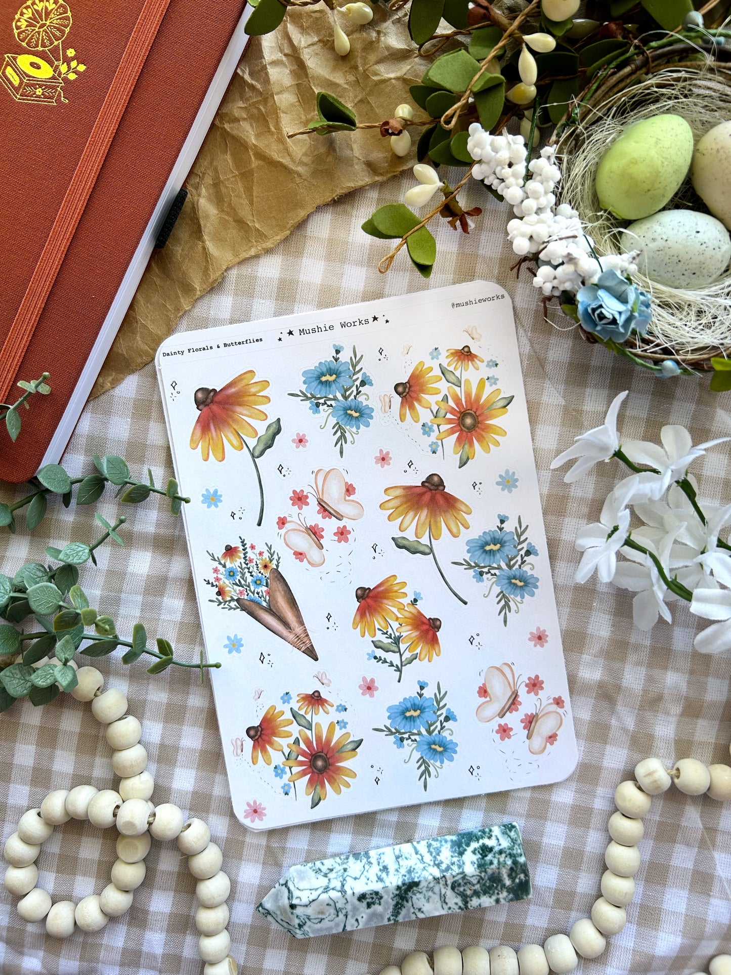 Dainty Flowers & Butterflies