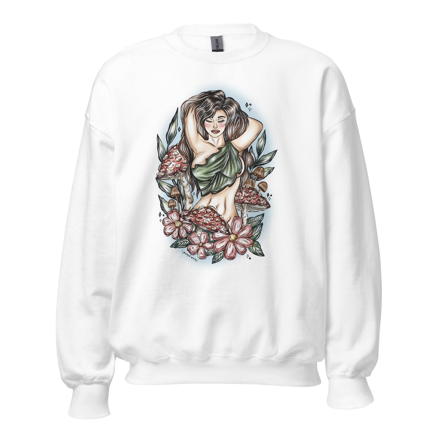 Mushroom Goddess Sweatshirt light