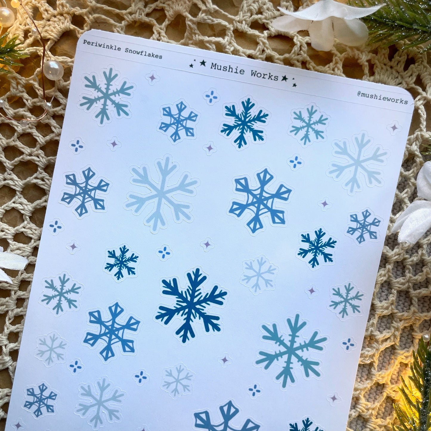 Periwinkles Snowflakes