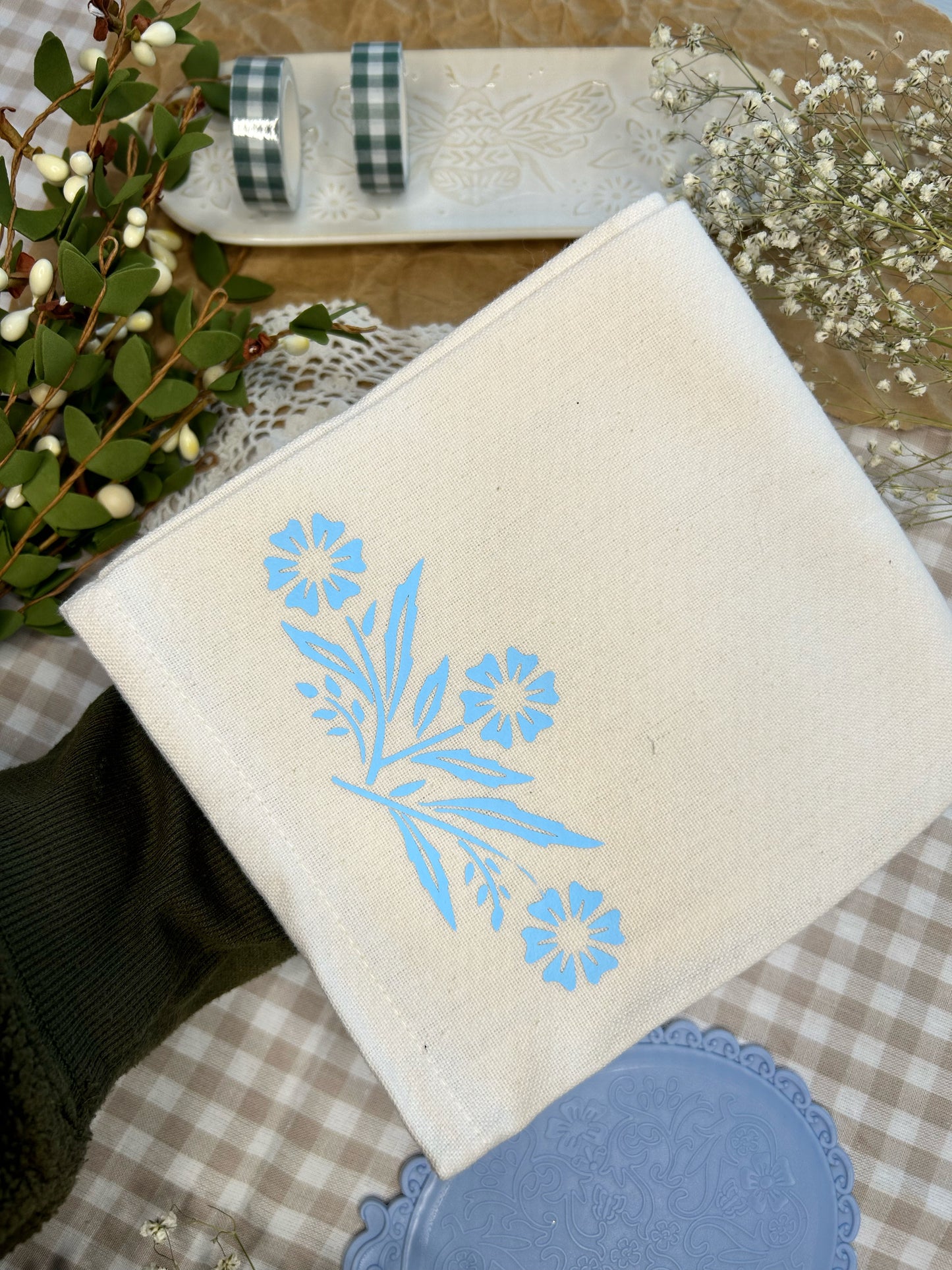 Corning Flower Tea Towel