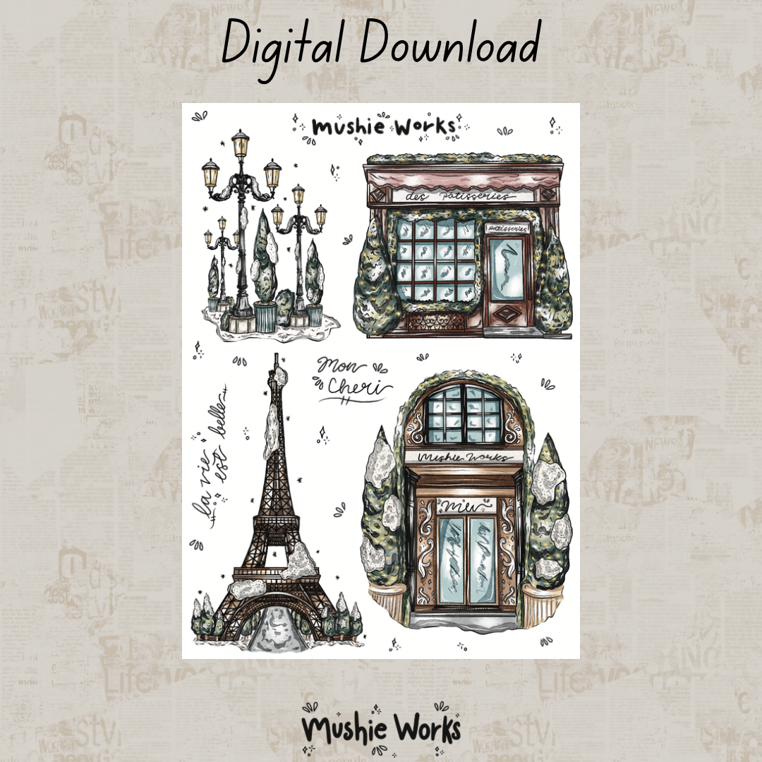 Stroll To The Eiffel Tower - Digital Download