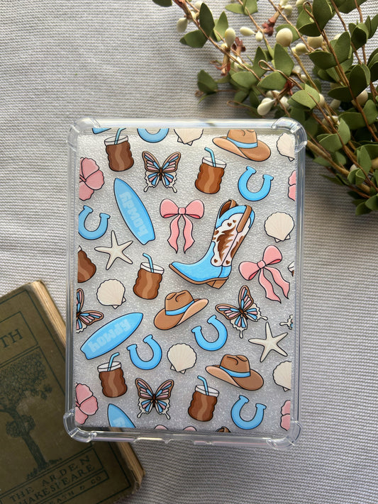 Costal Cowgirl Large Kindle Case