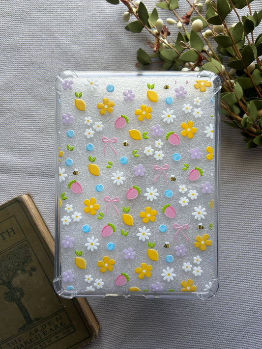 Lemon Summer Time Large Kindle Case