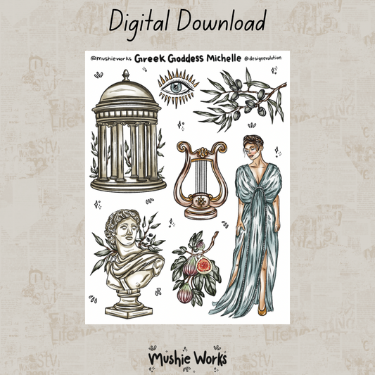 Greek Goddess Michelle - Digital Sticker