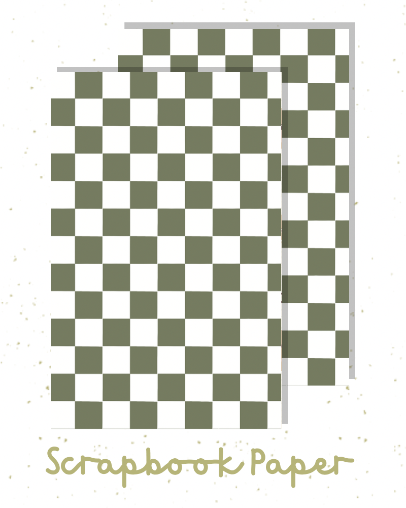 Olive Rally Scrapbook Paper