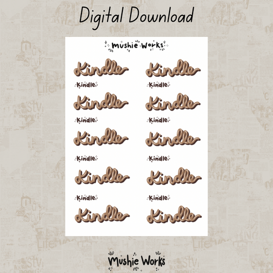 Kindle Script Brown - Digital Download