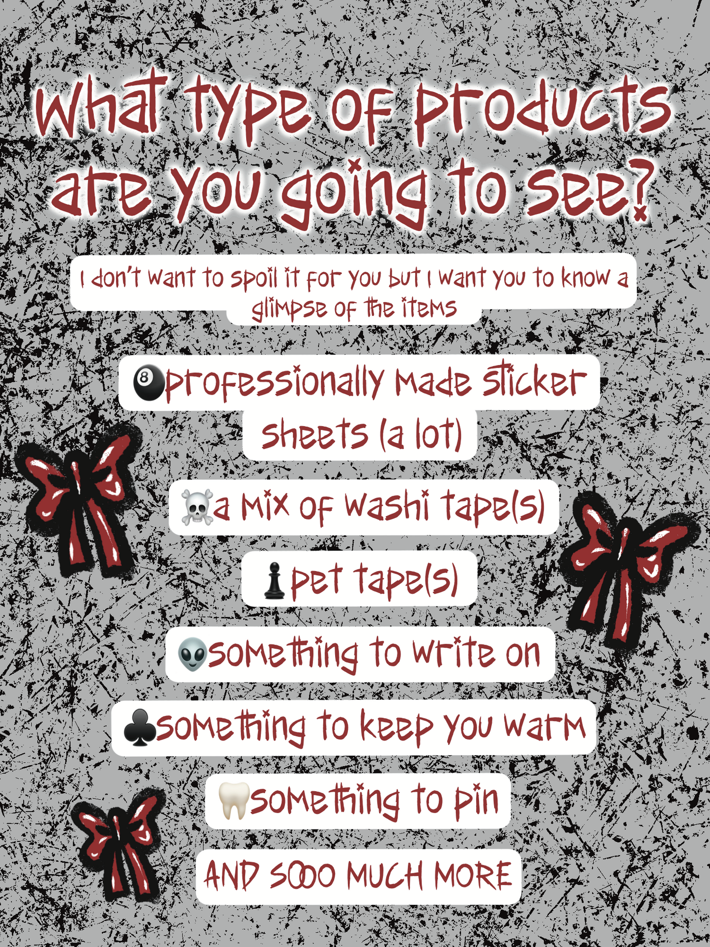 Emo Creepmas Advent Calendar Box