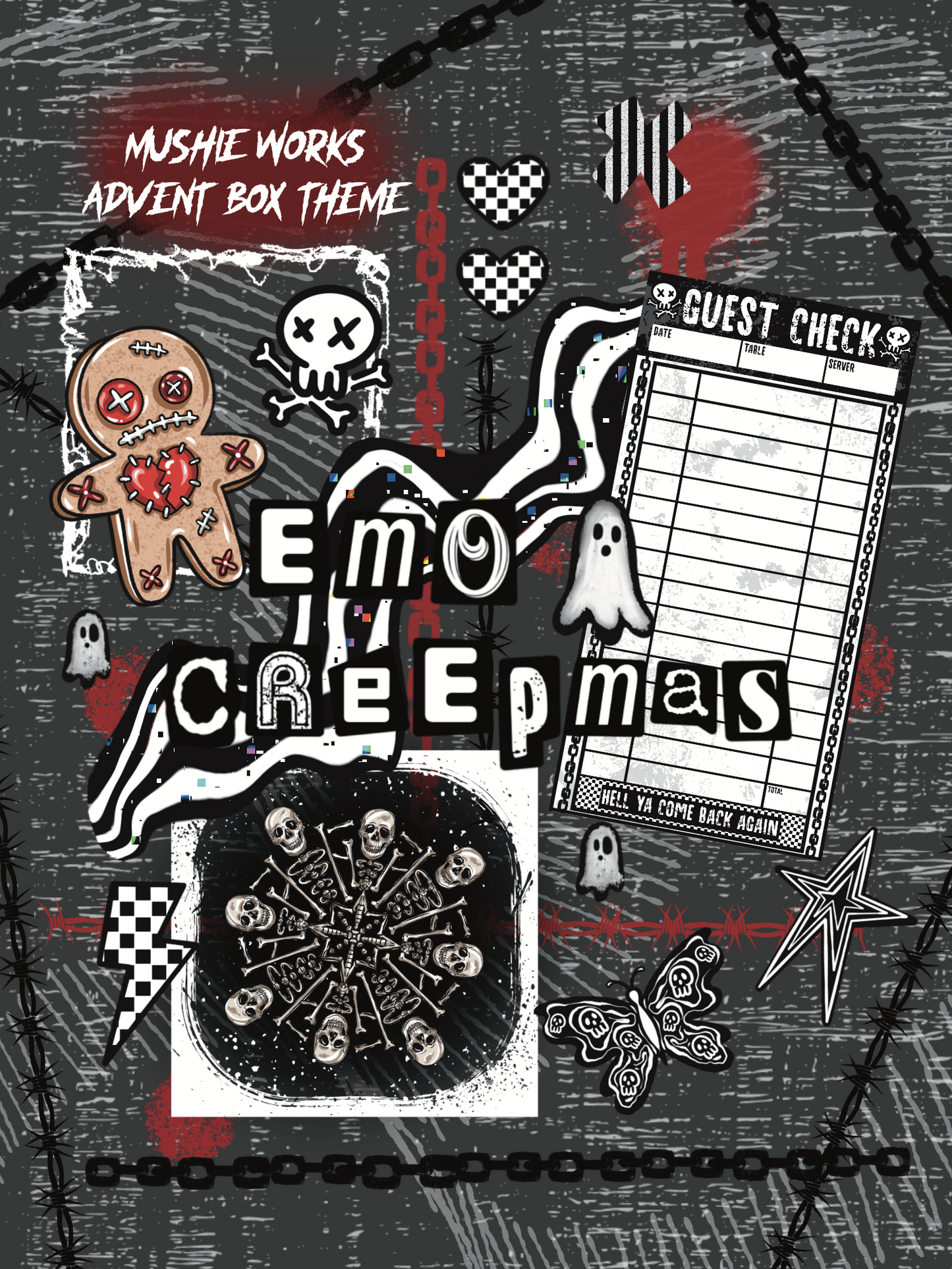 Emo Creepmas Advent Calendar Box