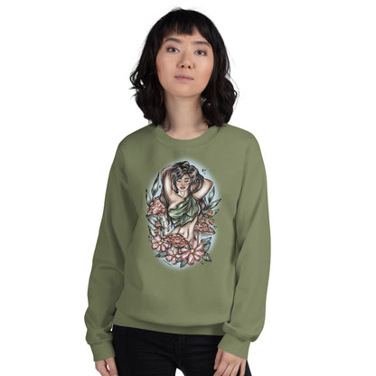 Mushroom Goddess Sweatshirt Dark