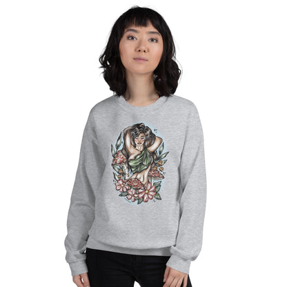 Mushroom Goddess Sweatshirt Dark
