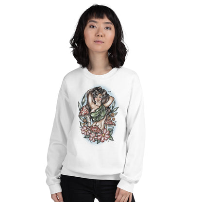 Mushroom Goddess Sweatshirt Dark