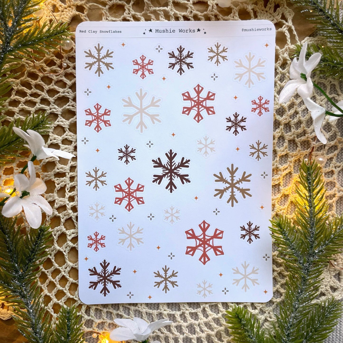 Red Clay Snowflakes